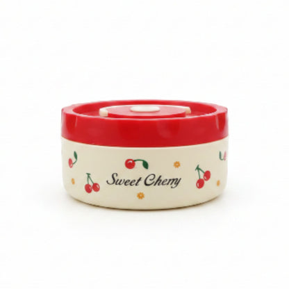 4pc Lunch Box And Cutlery Set - Cherry