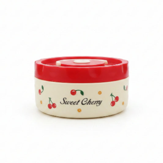 4pc Lunch Box And Cutlery Set - Cherry
