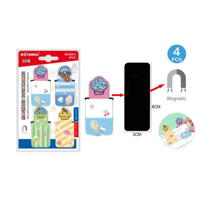 4pc Magnetic Bookmarks