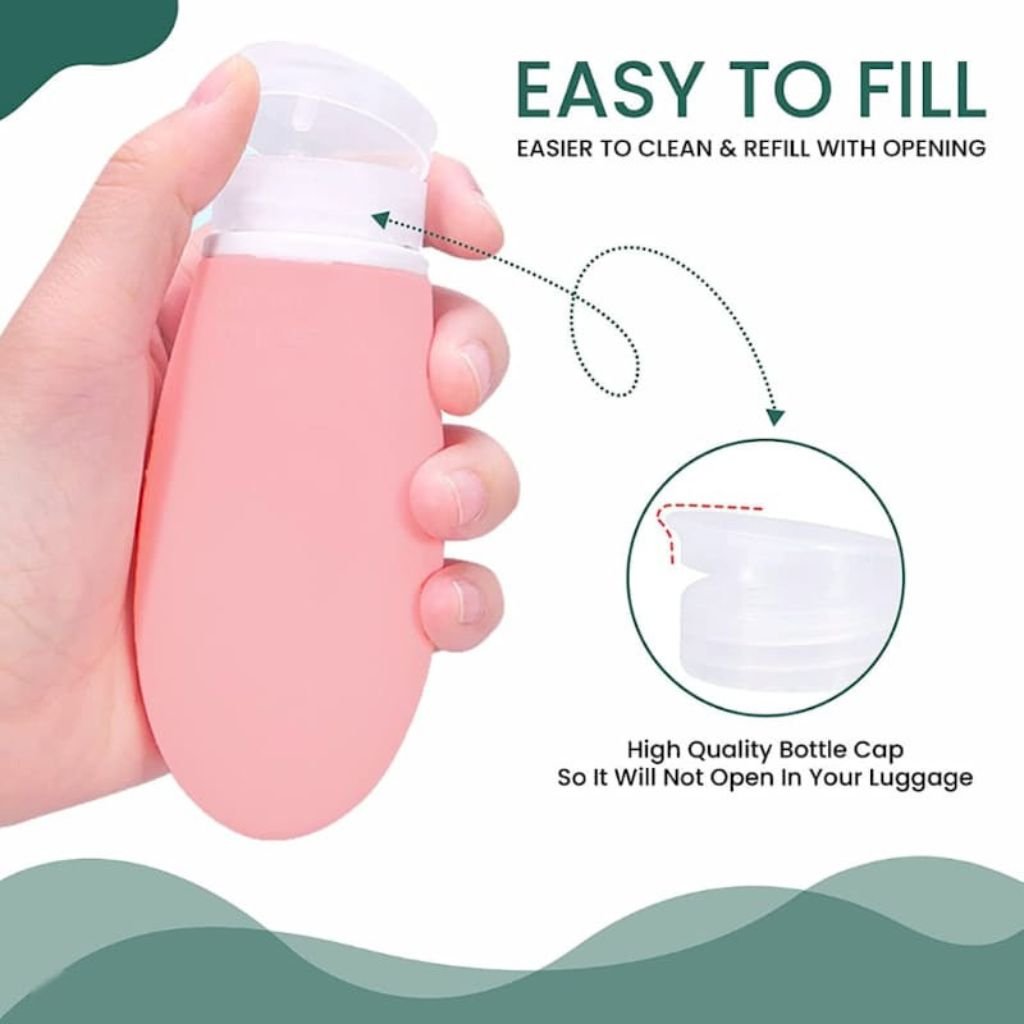 4pc Silicone Travel Bottle - 90ml Lifestyle