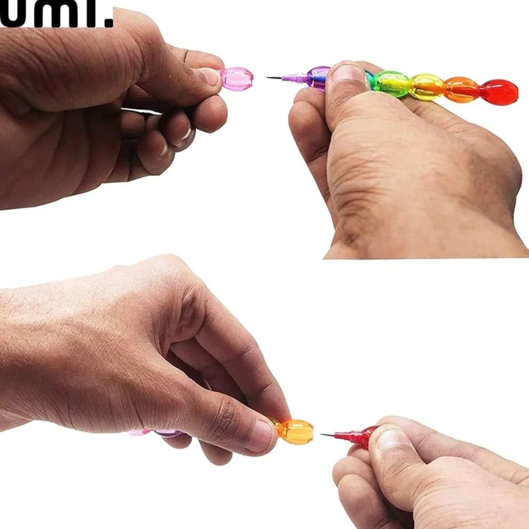 4pc Stackable Pencil - Round