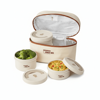 4pc Stainless Steel Storage In Lunch Bag
