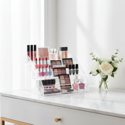 5 Layer Acrylic Cosmetic Storage Box - Makeup Organizer - Clear