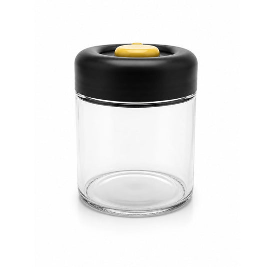 500ml Glass Vacuum Seal Storage Jar - Black