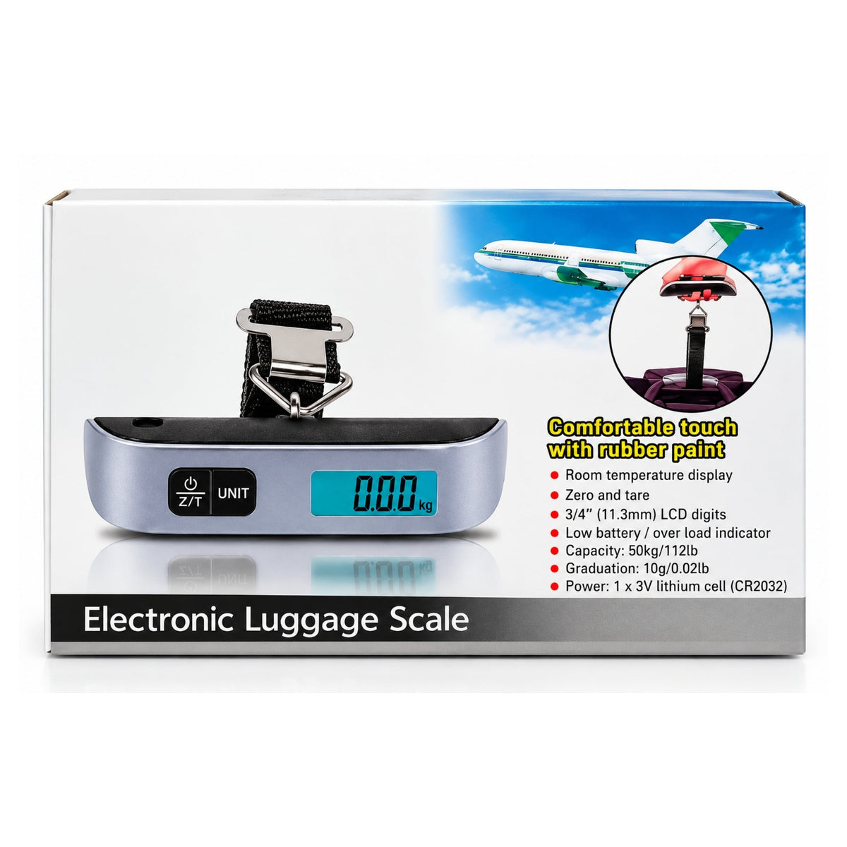 50kg Electronic Luggage Scale – Portable Digital Travel Weighing Scale