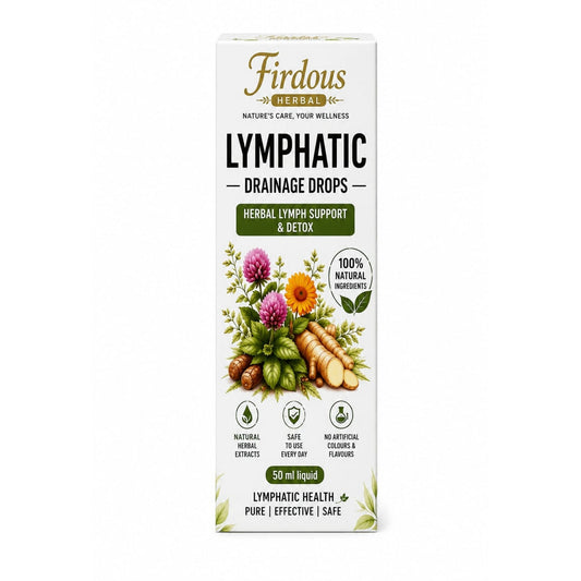50ml Firdous Lymphatic Drainage Drops - Herbal Lymph Support And Detox