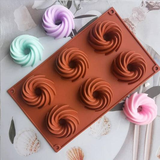 6 Slot Medium Swirl Mould