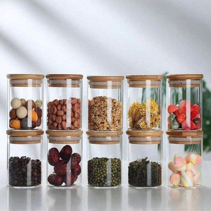 Glass Storage with Bamboo Lid