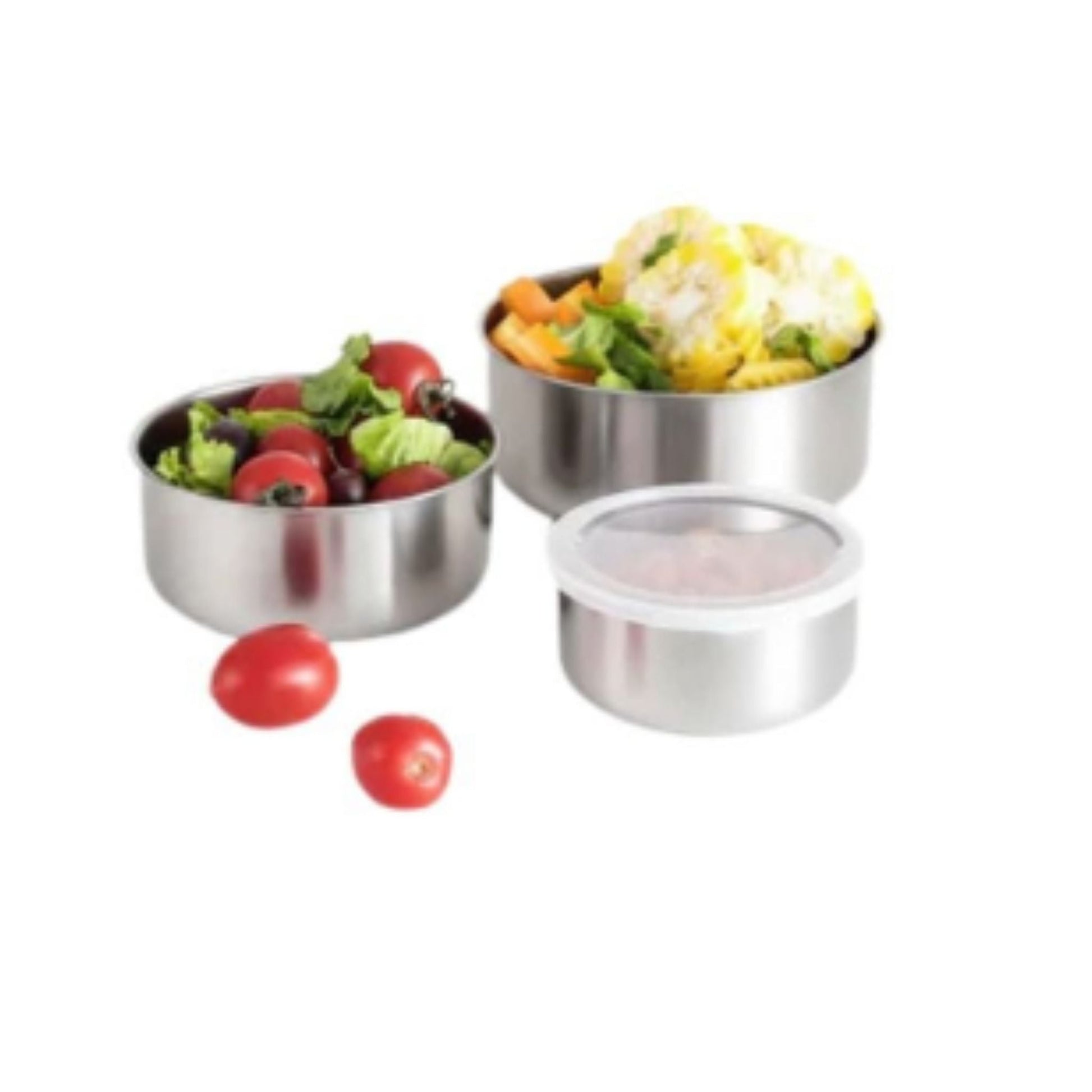 5pc Stainless Steel Bowls With Lids