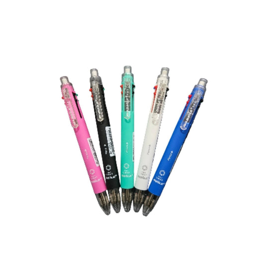 6-in-1 Multifunctional Ballpoint Pen with Mechanical Pencil – 0.5mm & 0.7mm