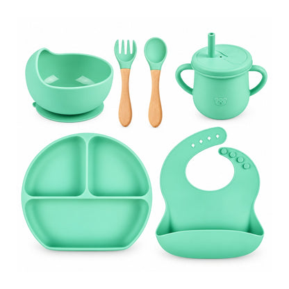 6 Piece Baby Feeding Set – Complete Mealtime Essentials With Easy Feeding Design – Practical Baby Set