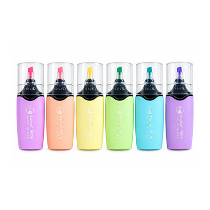 6 Piece Mini Highlighter Set – Novelty Marker Pens