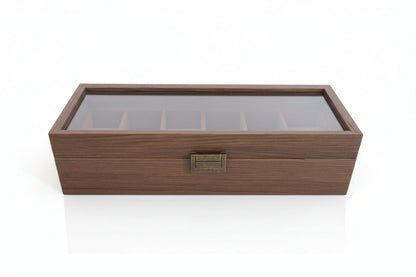 6 Slot Wooden Watch Box