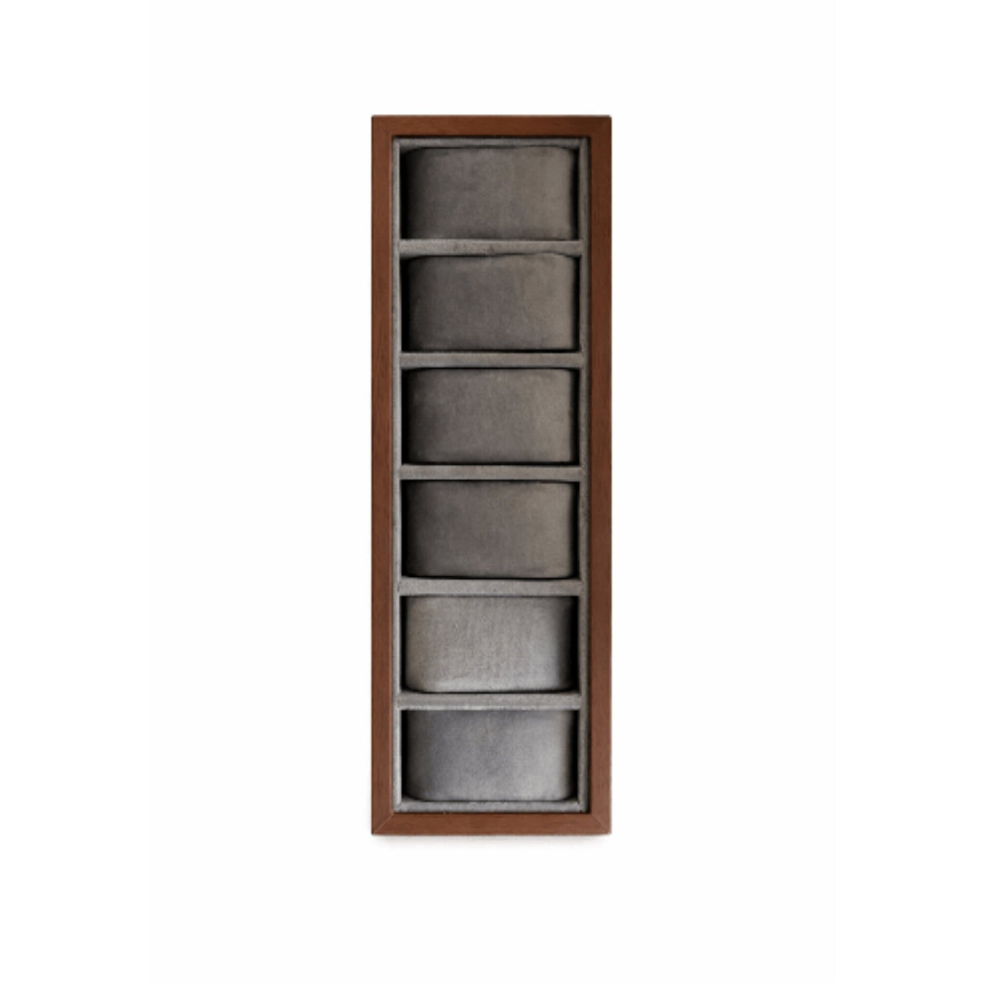 6 Slot Wooden Watch Tray