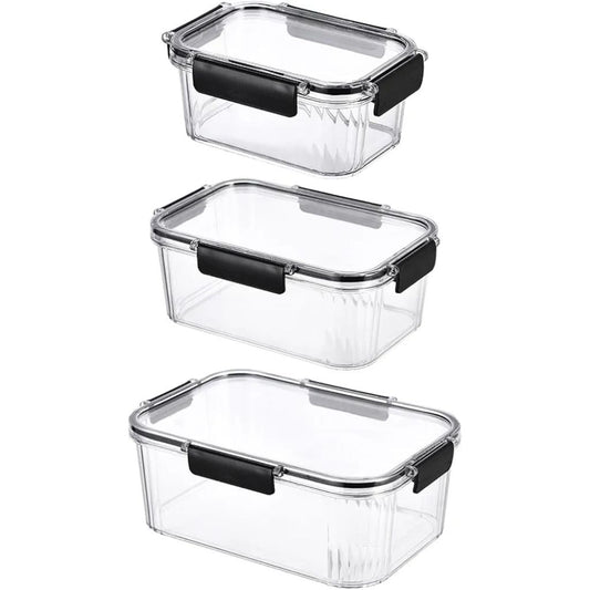 3pc Acrylic Fridge Storage