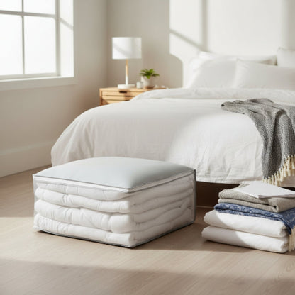 60x45x30cm TakmeHome Quilt Bag – Large Zipped Storage Bag for Quilts, Blankets, Bedding & Home Organisation