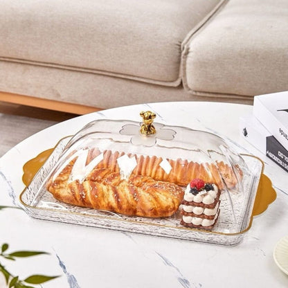 Perspex Rectangle Cake Dome