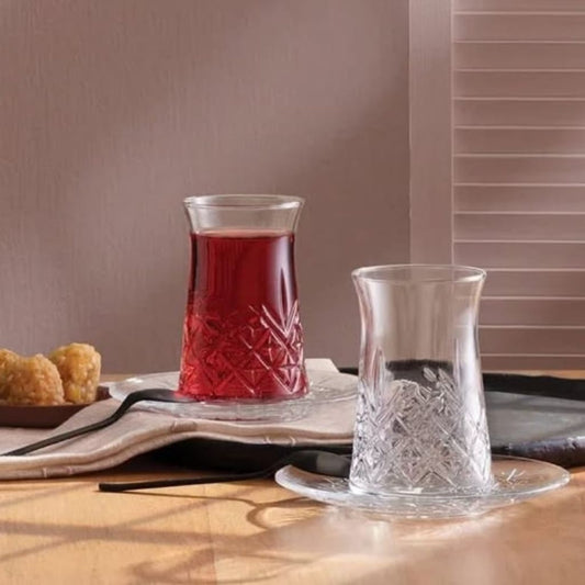 Pasabache 12pc Timeless Turkish Glasses Set