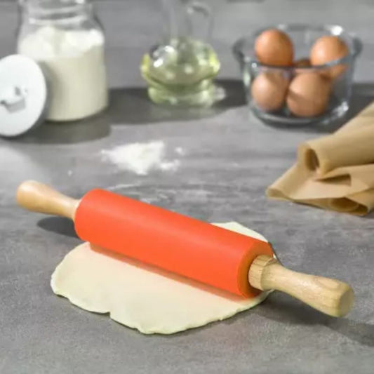 Danny Home Silicone Rolling Pin Large- Red