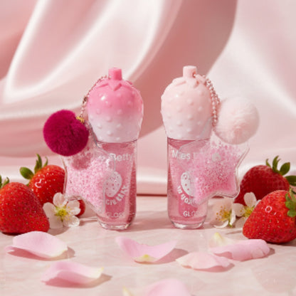 6g Strawberry Lip Gloss – Moisturising High Shine Gloss