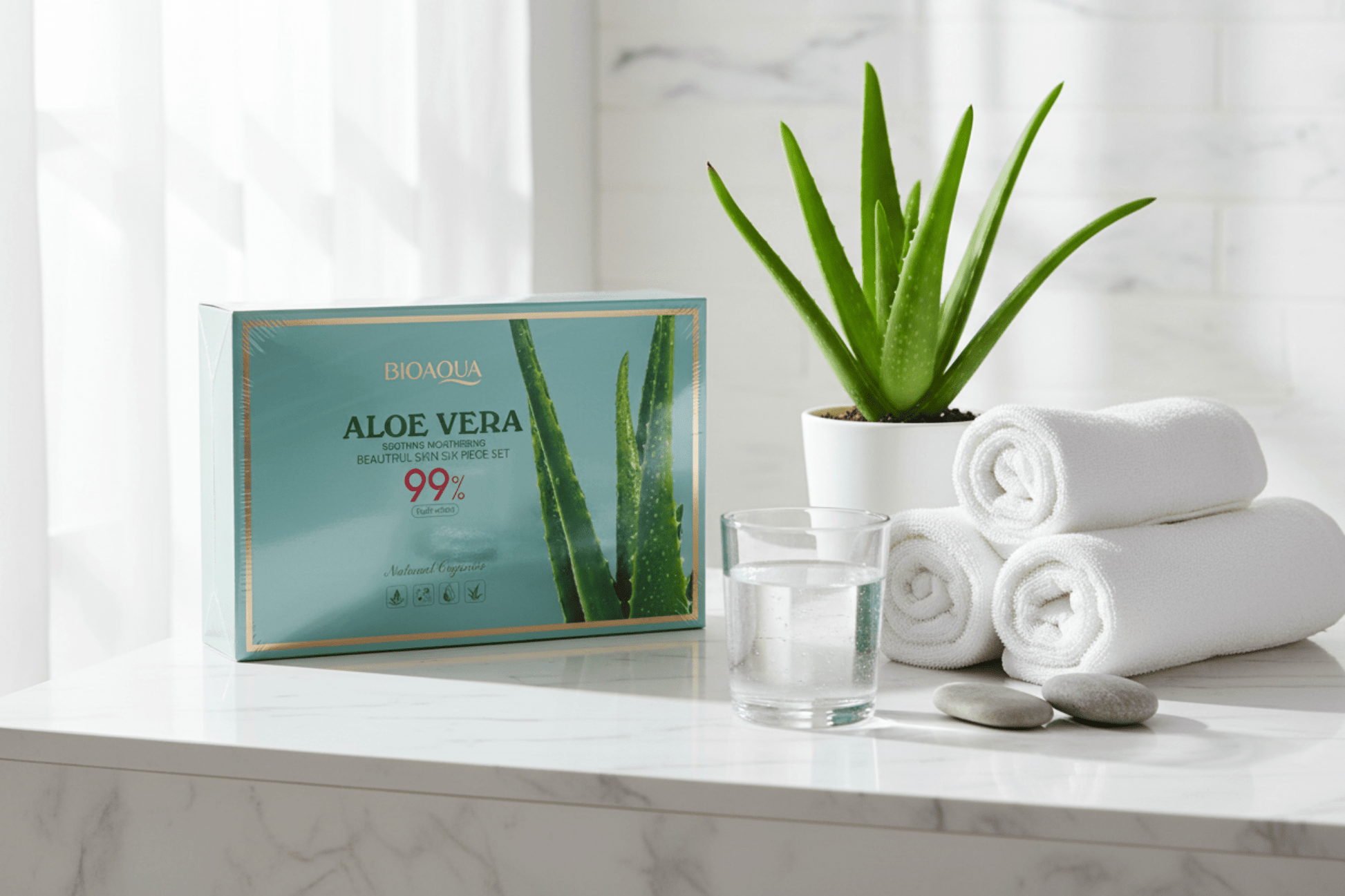 6pc Aloe Vera Soothing Moisturizing Set