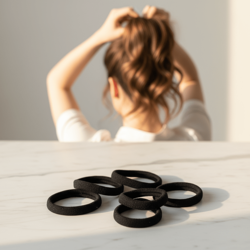 6pc Black Hairbands