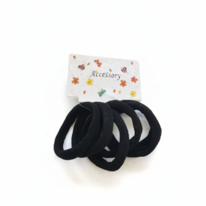 6pc Black Hairbands