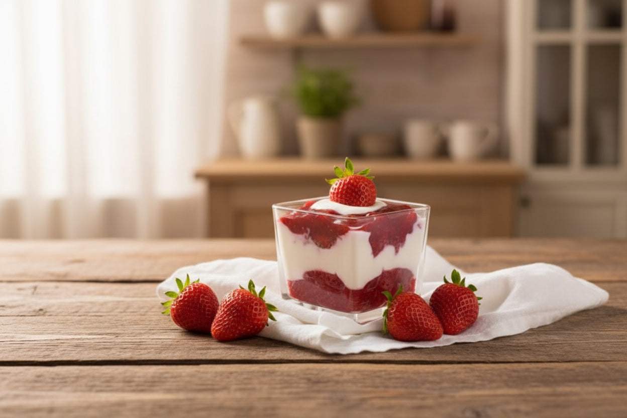 6pc Glass Square Dessert Bowl