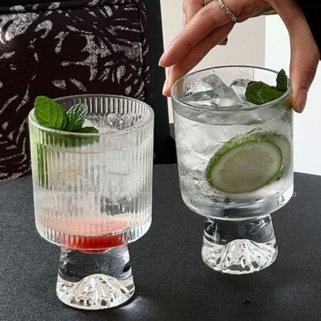 6pc Glass Stemmed Dessert Bowl