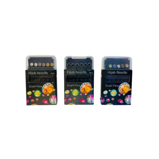 6pc Hijaab Pins With Stones