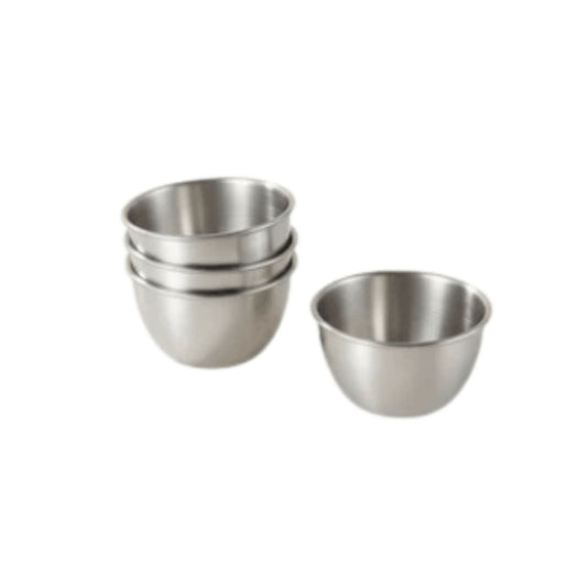 6pc Stainless Steel Mini Sauce Bowls With Lid