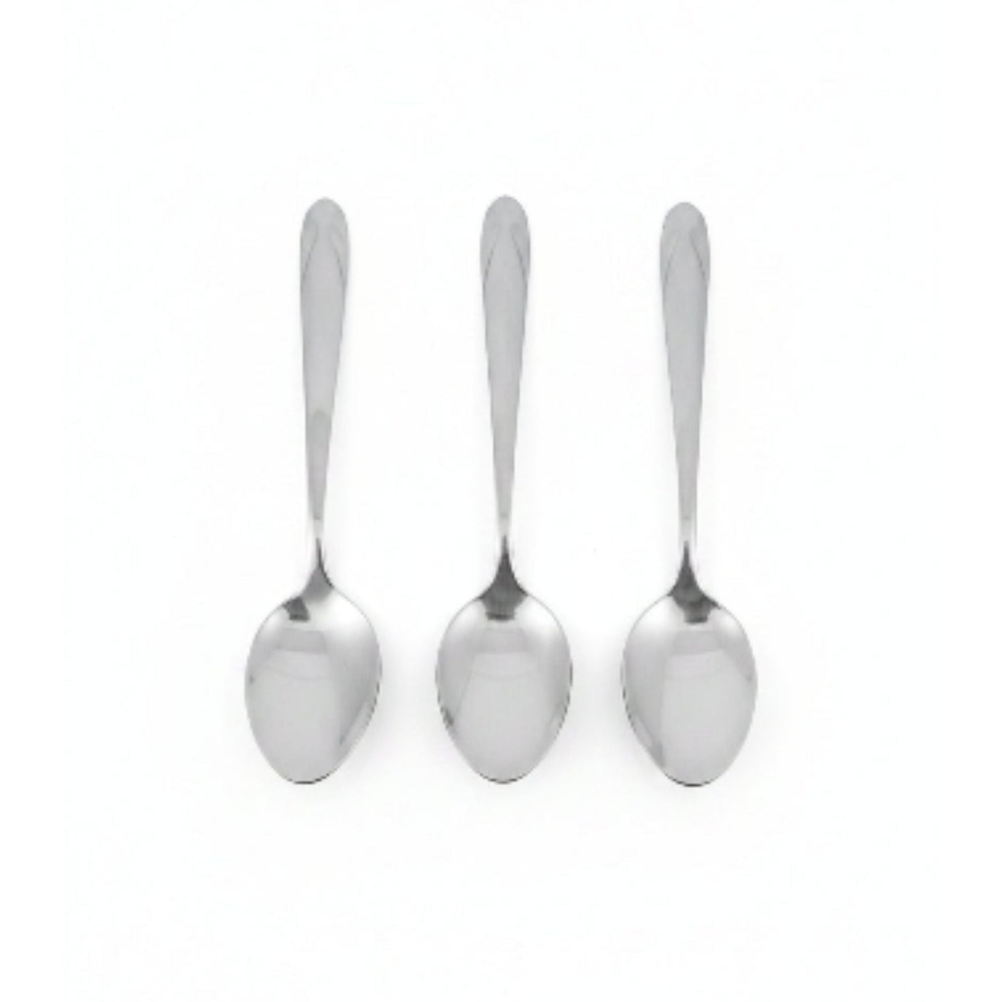 6pc Stainless Steel Teaspoon - Full Silver