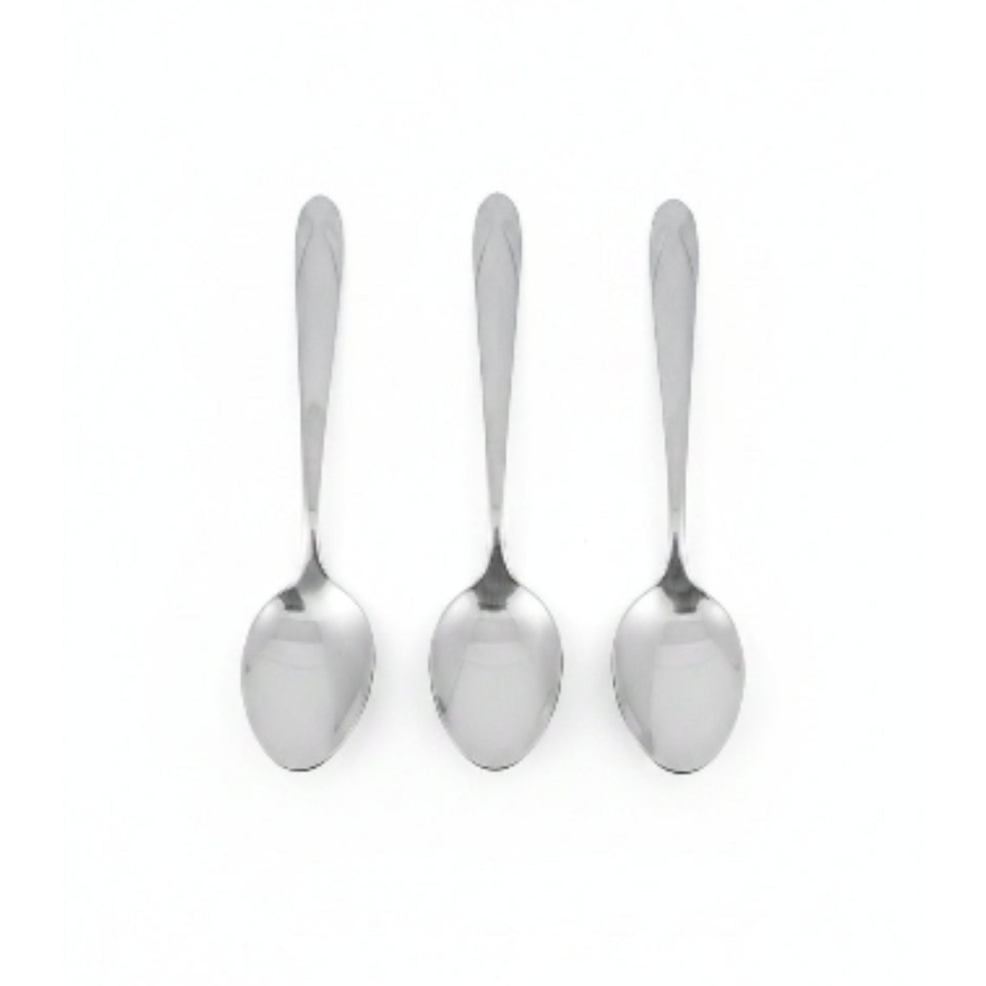 6pc Stainless Steel Teaspoon - Full Silver