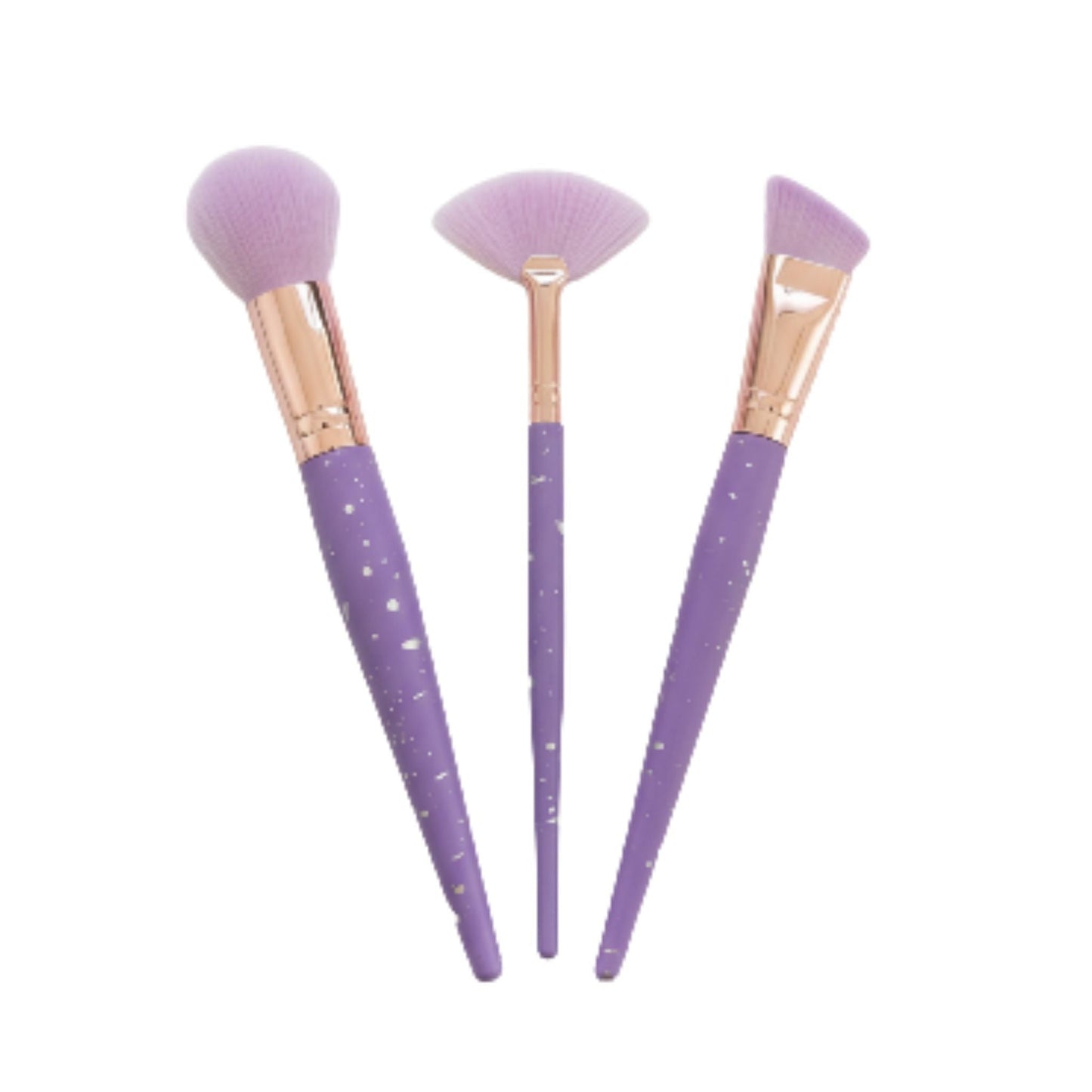 7-Piece Crystal Handle Makeup Brush Set – Foundation, Powder, Blush & Blending Cosmetic Brushes