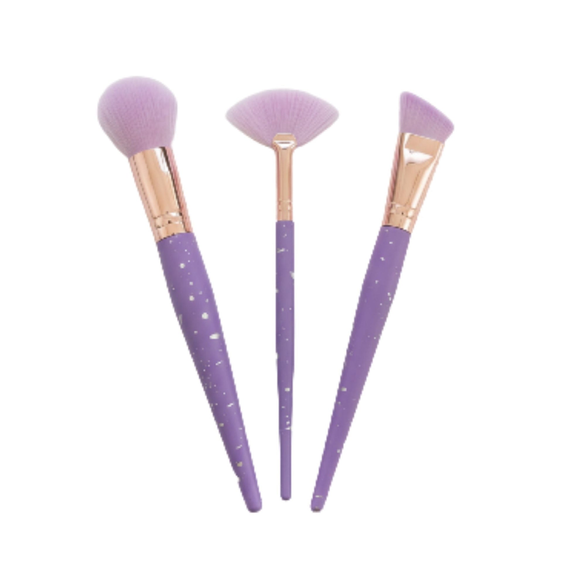 7-Piece Crystal Handle Makeup Brush Set – Foundation, Powder, Blush & Blending Cosmetic Brushes