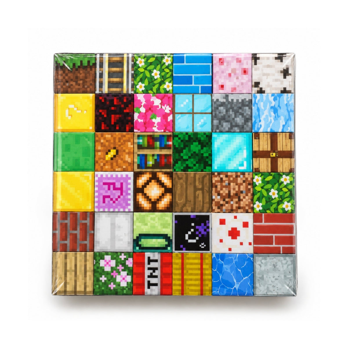 72 Piece My World Magnetic Force Building Block Set – Magnetic Construction Toy with Block Game-Inspired Characters