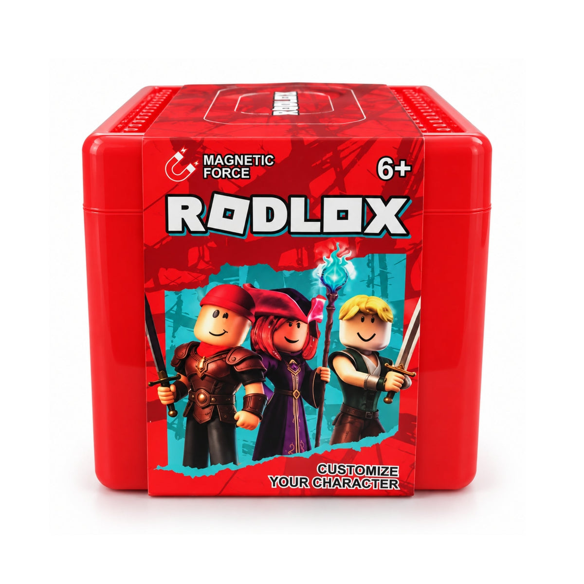 72 Piece Rodlox Magnetic Force Building Block Set – Magnetic Construction Toy with Block Game-Inspired Characters