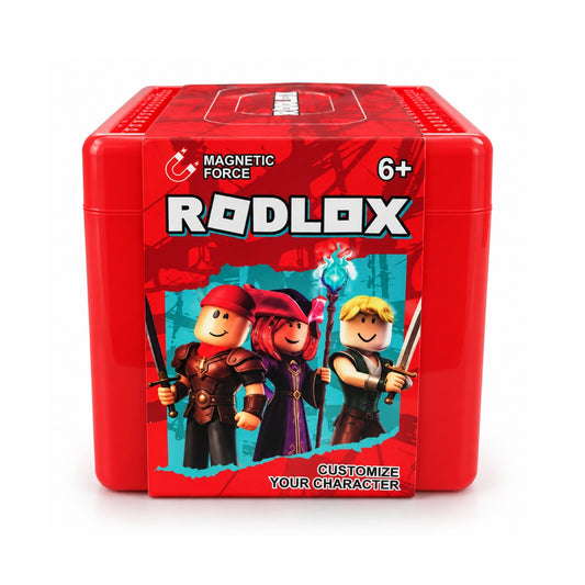 72 Piece Rodlox Magnetic Force Building Block Set – Magnetic Construction Toy with Block Game-Inspired Characters