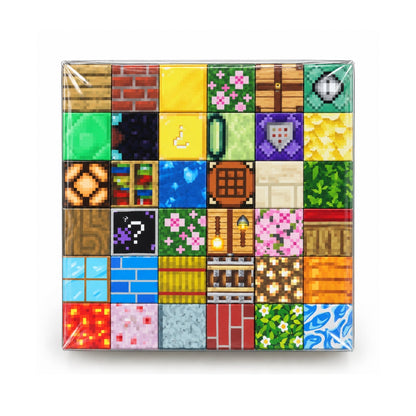 72 Piece Rodlox Magnetic Force Building Block Set – Magnetic Construction Toy with Block Game-Inspired Characters