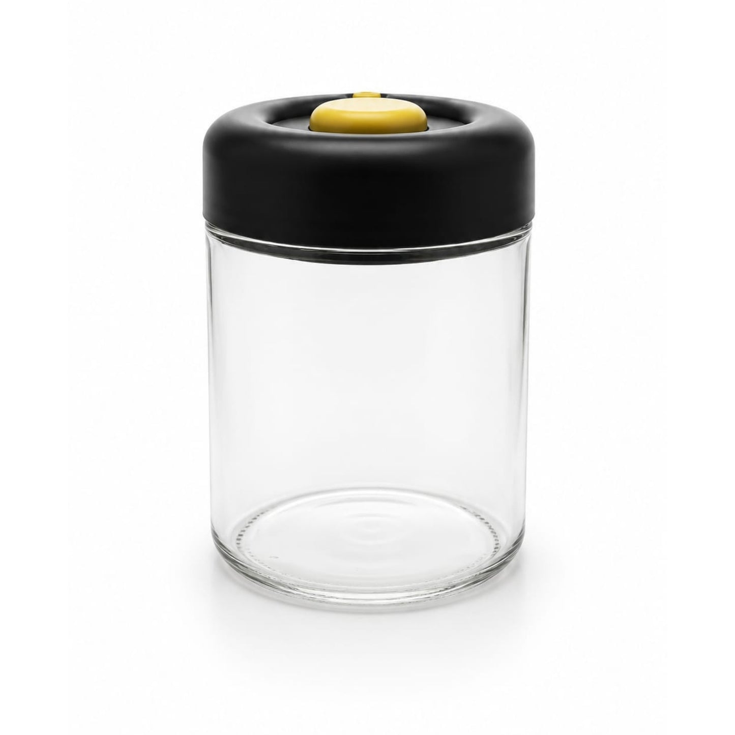 750ml Glass Vacuum Seal Storage Jar - Black On White Background