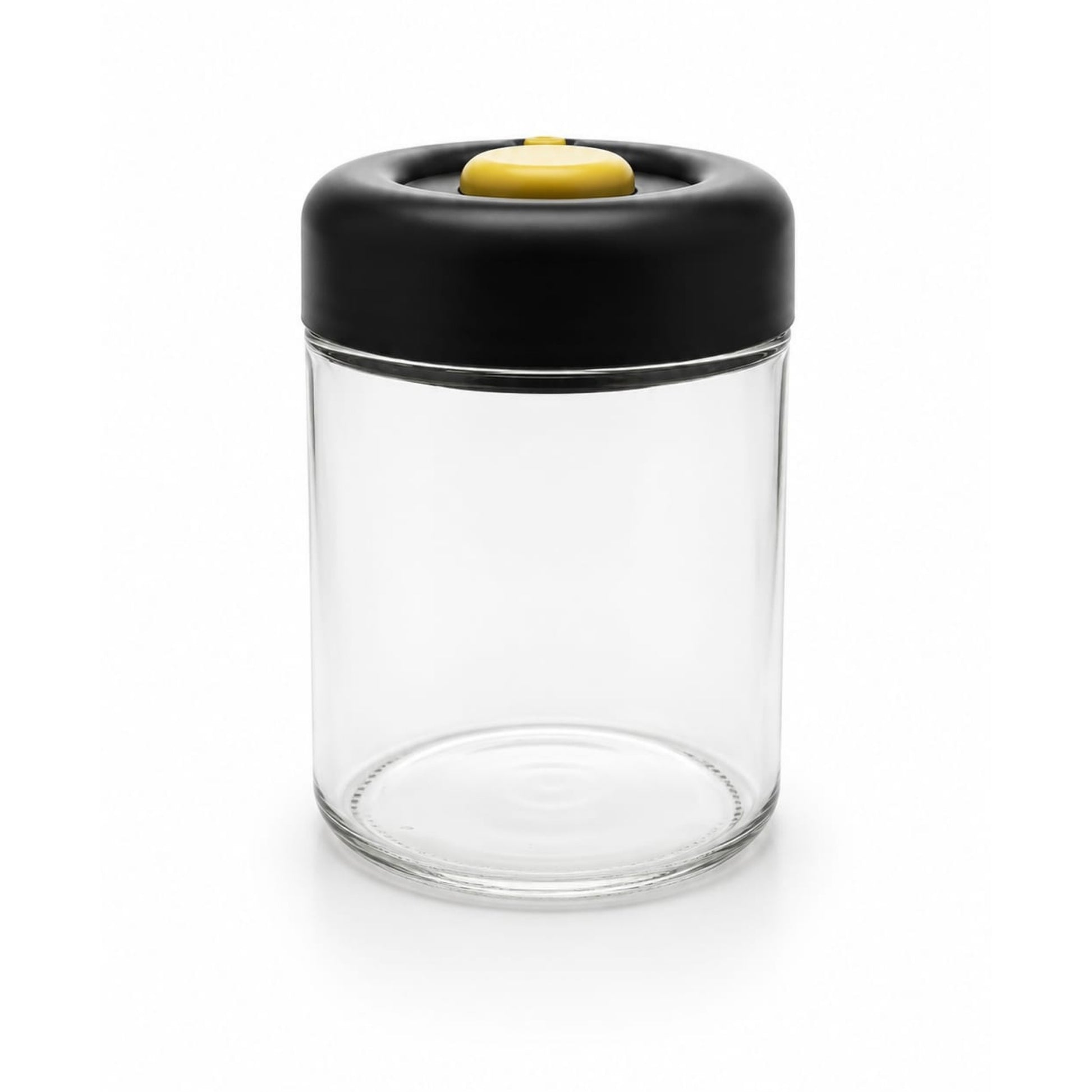 750ml Glass Vacuum Seal Storage Jar - Black On White Background