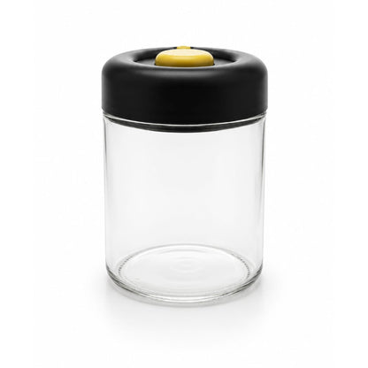 750ml Glass Vacuum Seal Storage Jar - Black On White Background