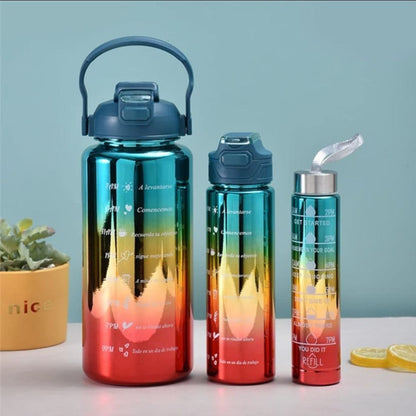 3pc Metallic Gradient Bottles