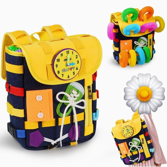 Busy Board Sensory Toddler Backpack