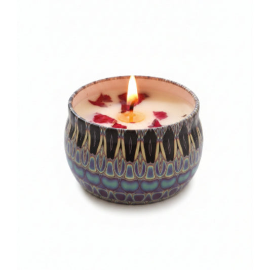 7cm Moroccan Candle in Tin – Decorative Scented Candle for Home Décor & Ambience