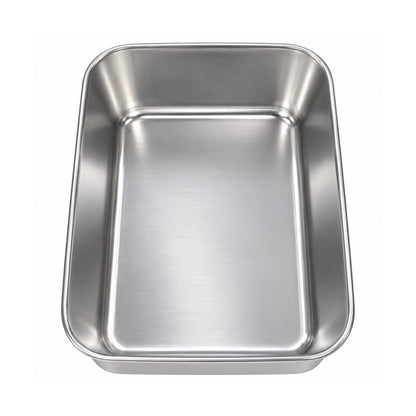 8 Piece Stainless Steel Food Storage Container Set – Reusable Containers With Plastic Lids – Stackable Kitchen Storage