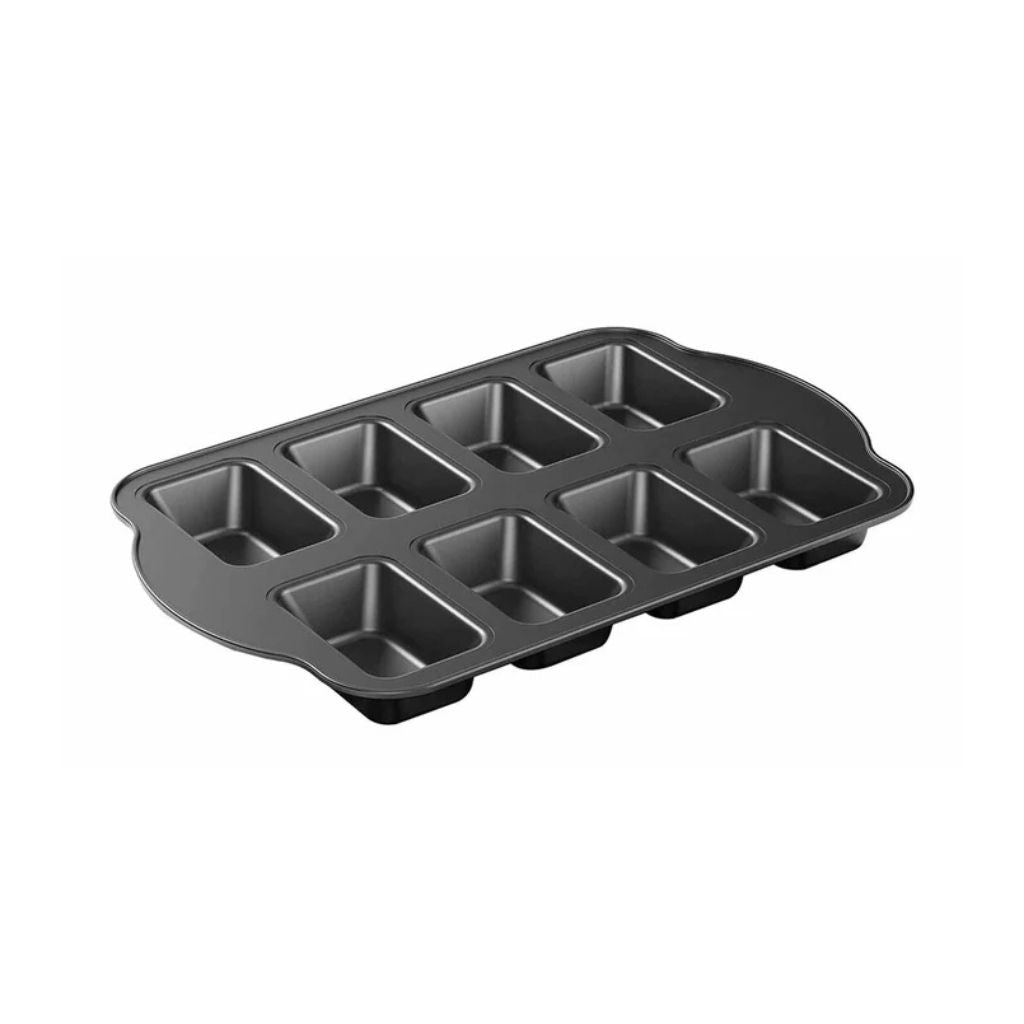 8 Slot Non-Stick Mini Loaf Pan - Carbon Steel Baking Tray