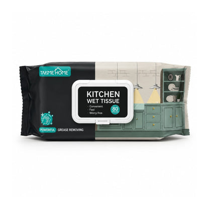 80-Piece Takmehome Kitchen Cleaning Wipes – Multi-Purpose Surface Wipes