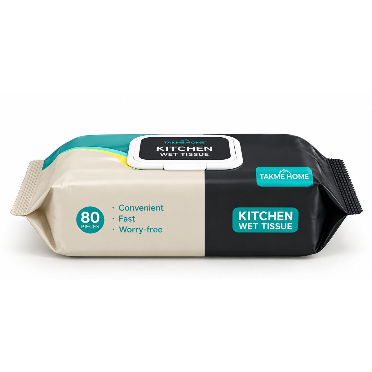 80-Piece Takmehome Kitchen Cleaning Wipes – Multi-Purpose Surface Wipes