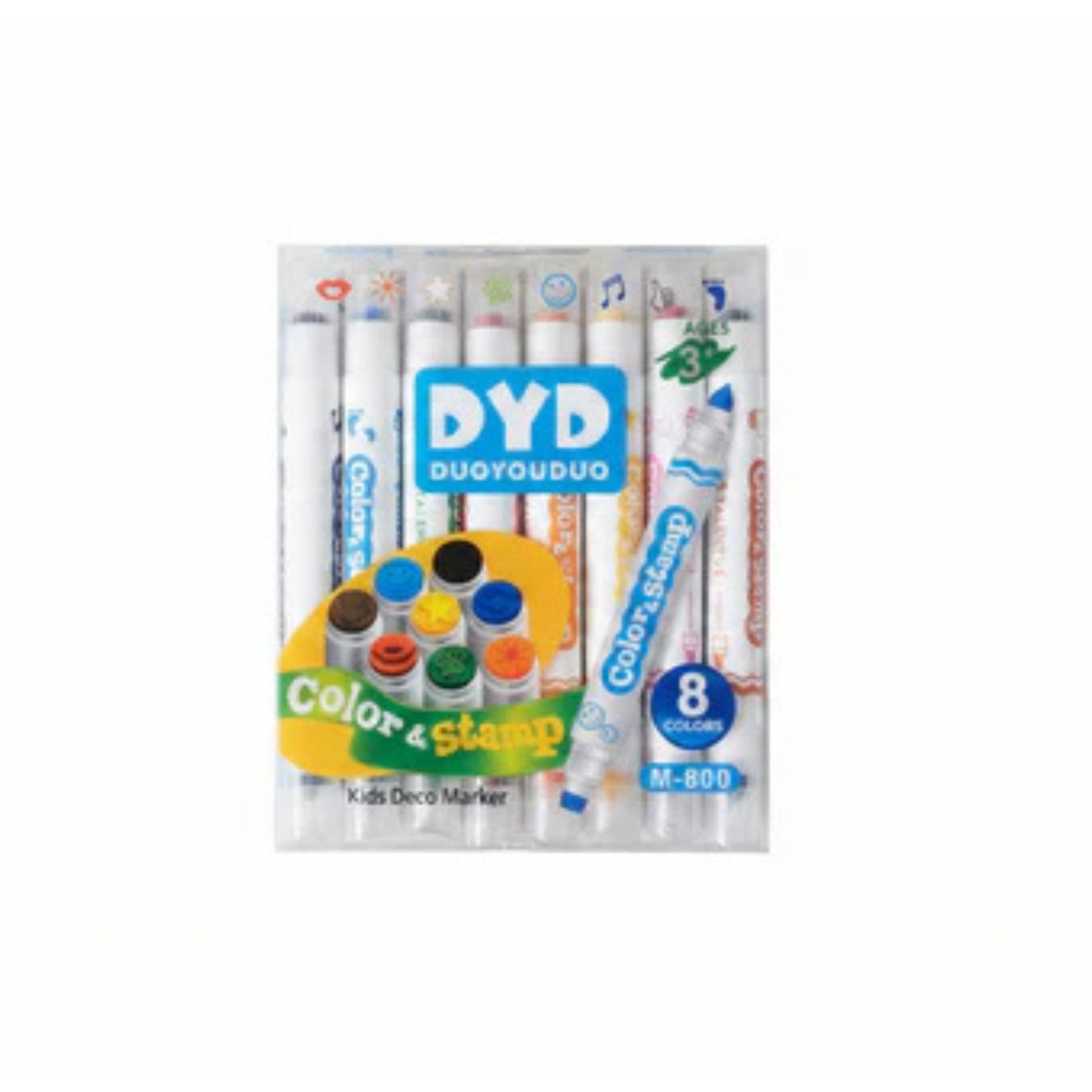 8pc Colour And Stamp Marker